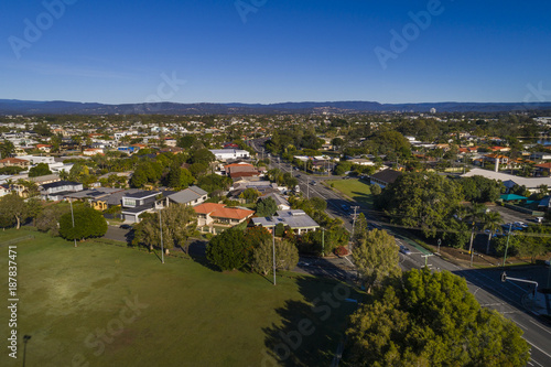 Gold Coast, Queensland/Australia - 8 July 2017: Aerial View above the Isle of Capri on the Gold Coast, Australia.