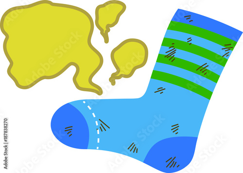 Dirty smelly son's socks.eps
