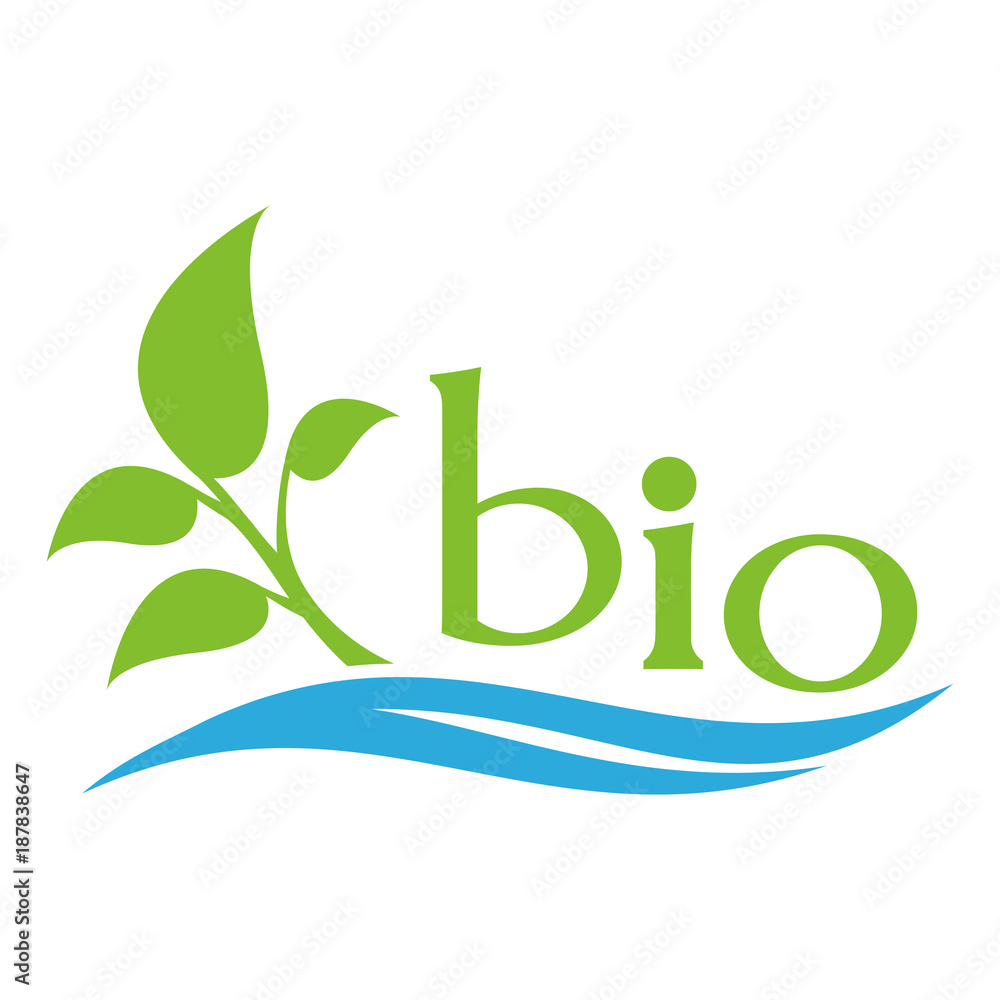 Color ecology logo. Leaf and sea icon. Bio plant. Color ecology logo. Leaf and sea icon. Bio plant.