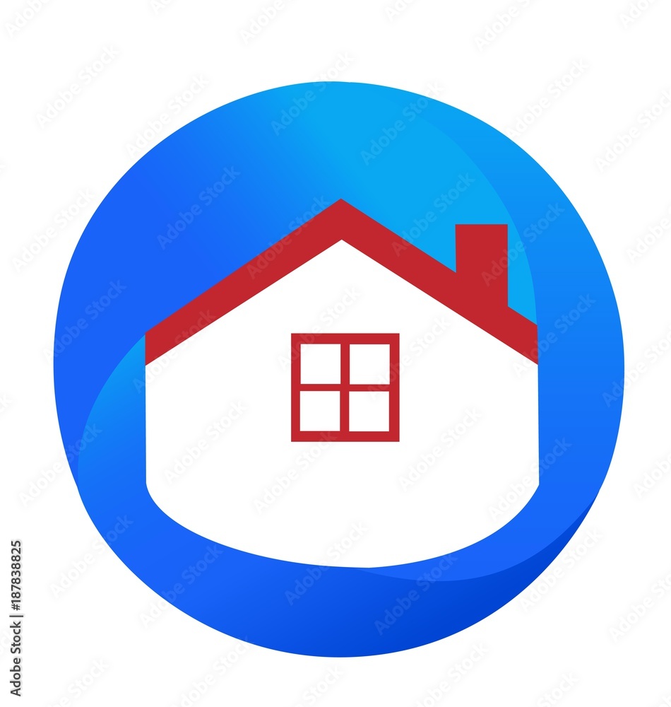 Abstract wavy house logo vector Abstract wavy house logo vector