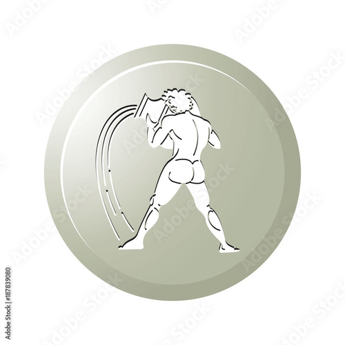 Aquarius zodiac sign vector icon