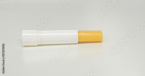 isolated lip balm for people health