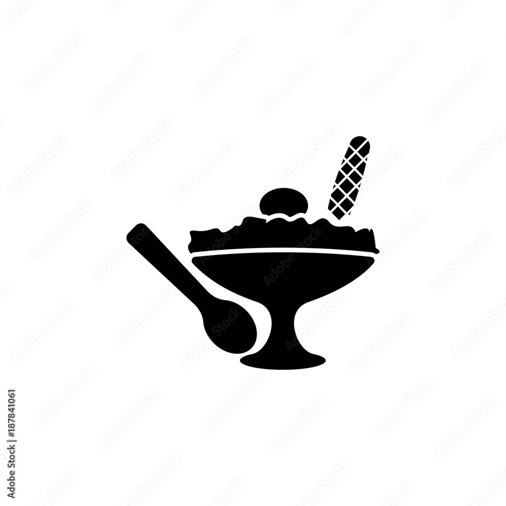 ice cream in a glass with a spoon icon. Ice cream element icon. Premium quality graphic design. Signs, outline symbols collection icon for websites, web design, mobile app ice cream in a glass with a spoon icon. Ice cream element icon. Premium quality graphic design. Signs, outline symbols collection icon for websites, web design, mobile app