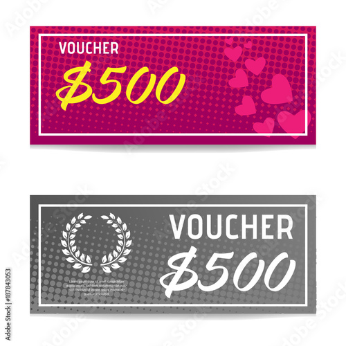 Coupon Voucher Design Template
