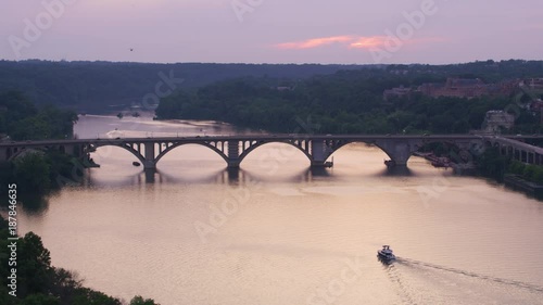 Washington, D.C. circa-2017, Sunset over the Potomac River.  Shot with Cineflex and RED Epic-W Helium. 