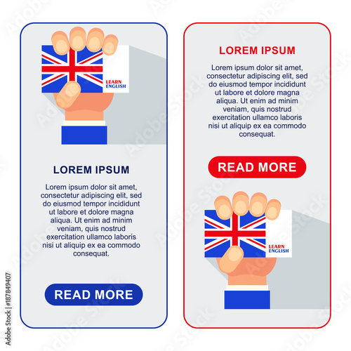 english banners hand