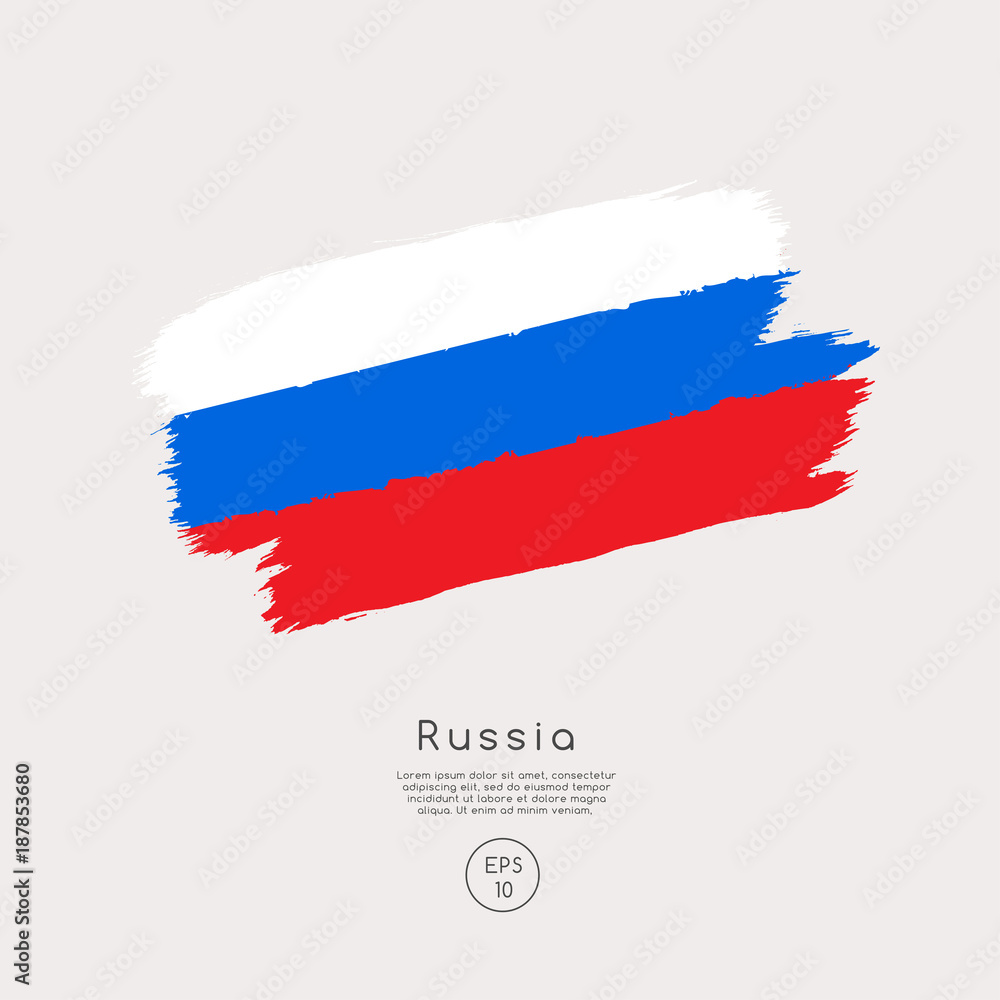 Russia Flag Grunge, Vectors