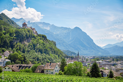 Vaduz town and castle, Lichtenstein