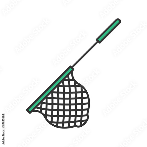 Scoop net color icon