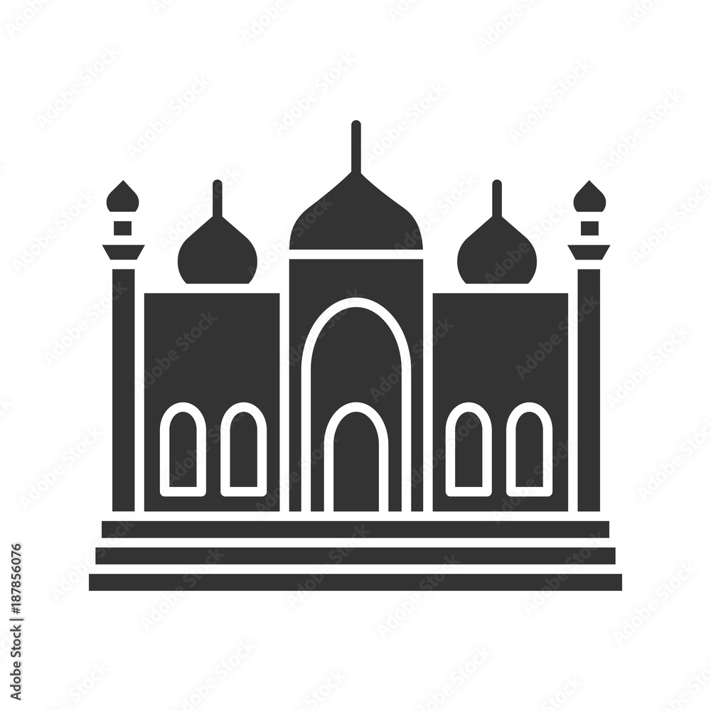 Mosque glyph icon