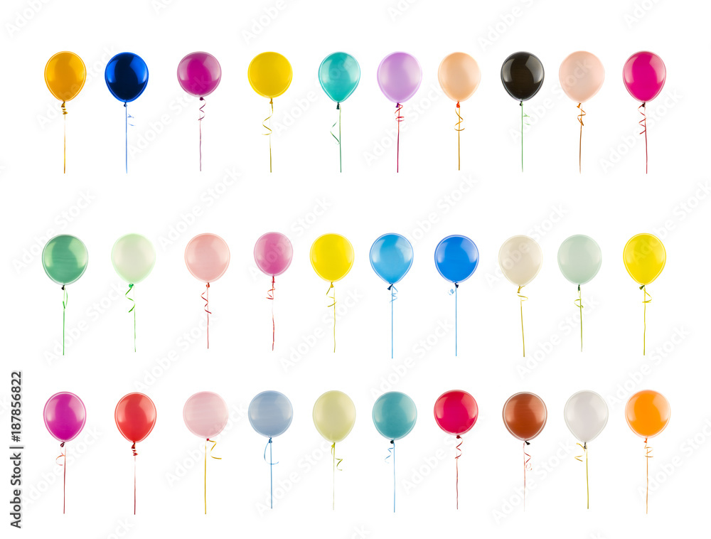 colors balloons