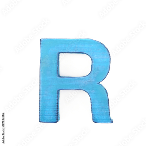 Single sawn wooden letter i...