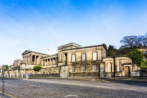 antique city building in Edinburgh  Scotland