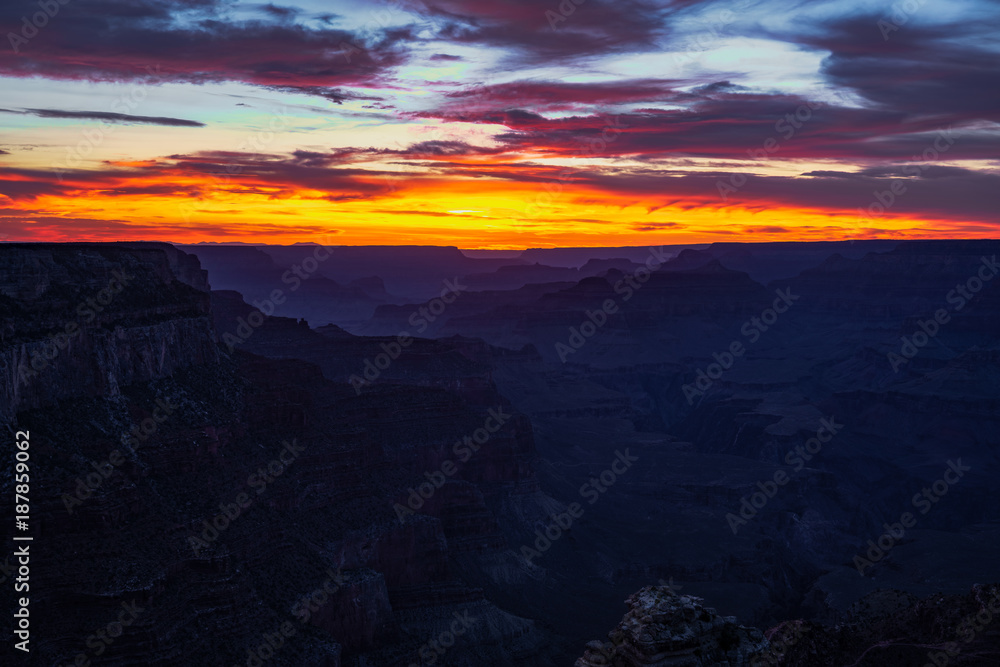 Fototapeta premium Sunset at the Grand Canyon
