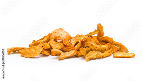 Dried Apples on White