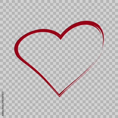 Heart sign brush style