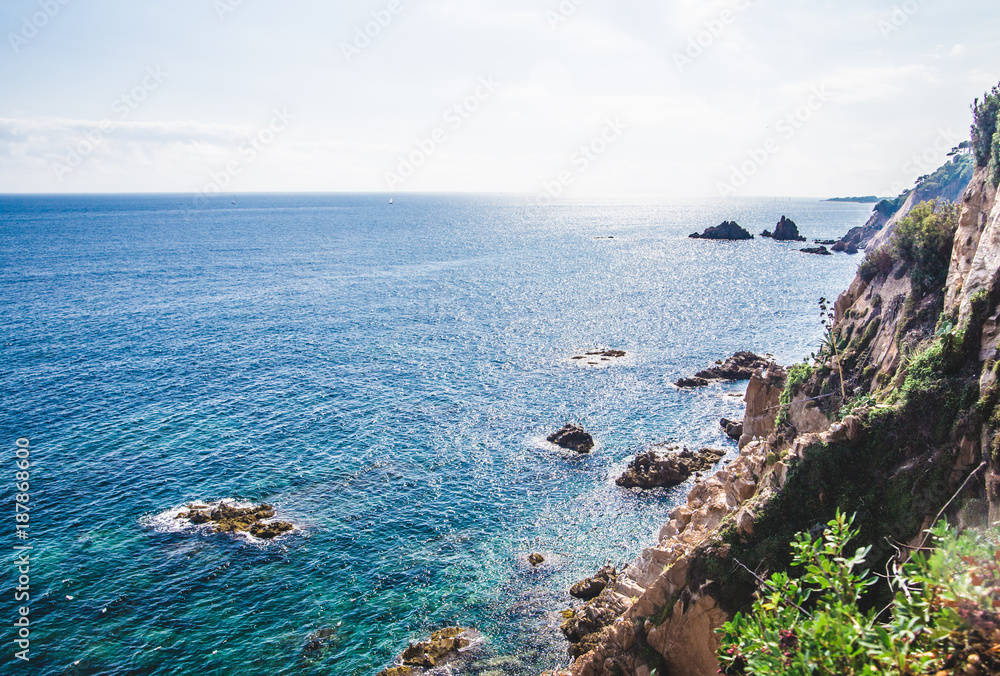 Fototapeta Seascape at Costa Brava, Catalonia, Spain