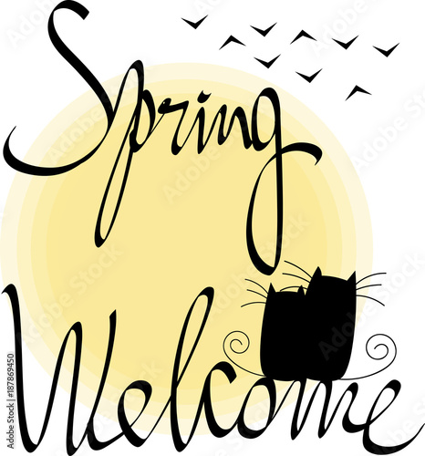 inscription spring welcome photo