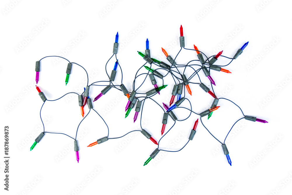 christmas lights,multicolored lamp garland isolated on white background christmas lights,multicolored lamp garland isolated on white background