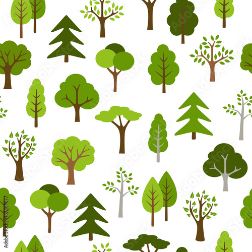 Trees Icons Pattern