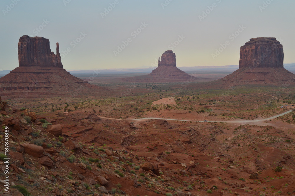 Monument Valley At Sunset. The Paradise of Geology. June 23, 2017. Utah. EEUU. USA.