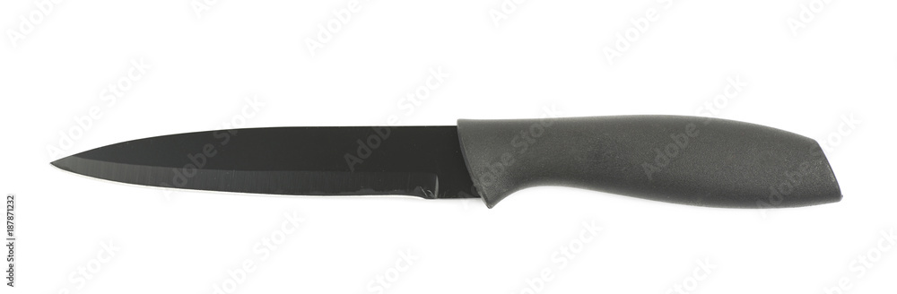 Black metal and plastic knife Black metal and plastic knife