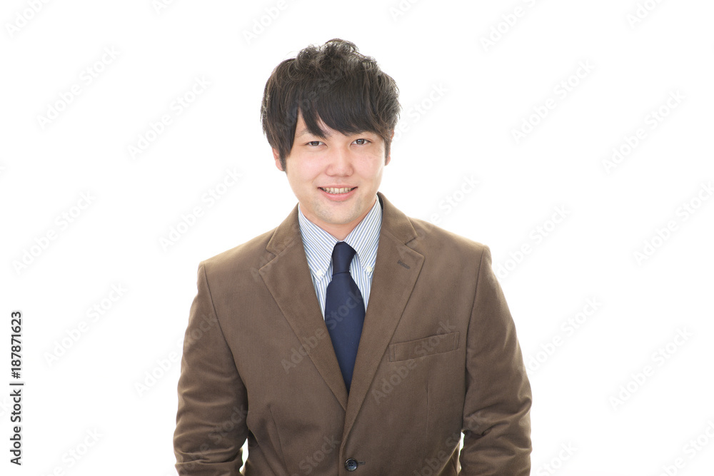 笑顔のビジネスマン 笑顔のビジネスマン
