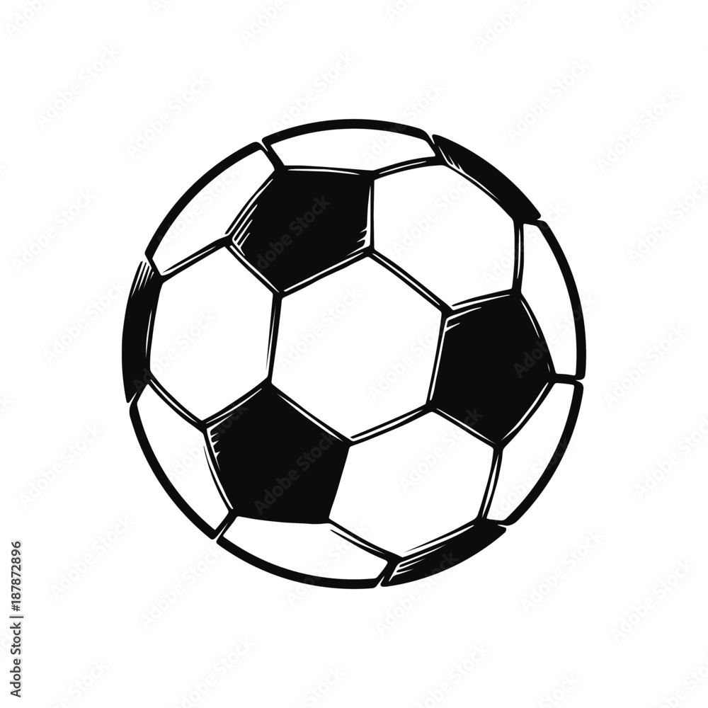 Fototapeta premium Football sketch