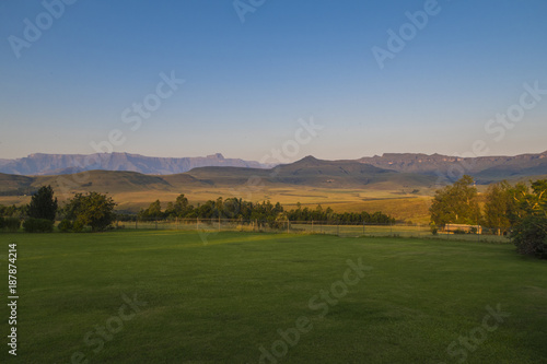 Drakensberg, South Africa, mountain in the background 