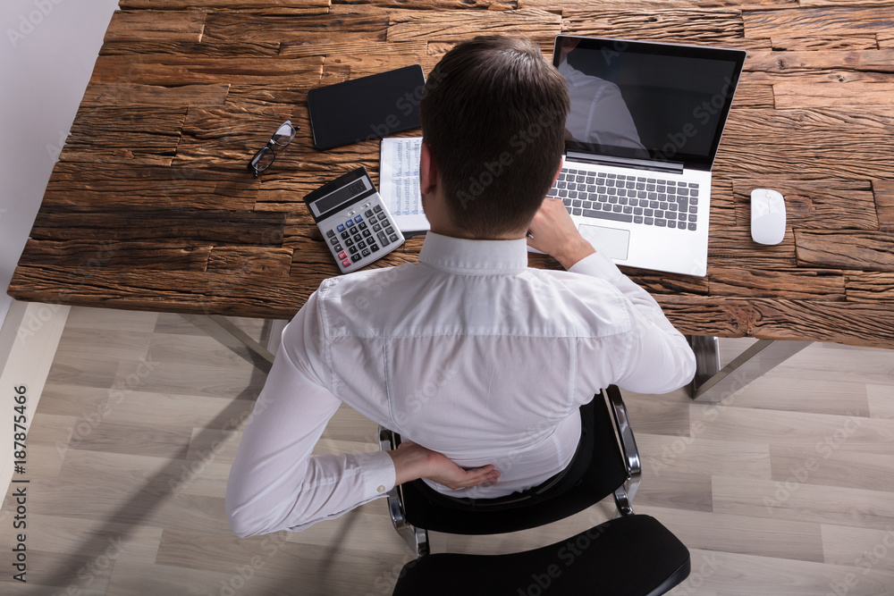 Fotografie Businessman Suffering From Back Pain