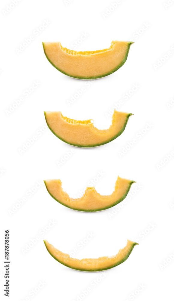 Process of eating a melon