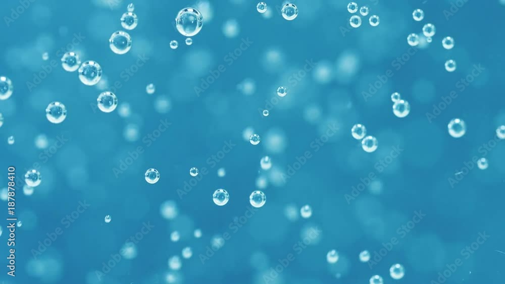 Underwater bubbles in a fresh blue water. Underwater bubbles in a fresh blue water.