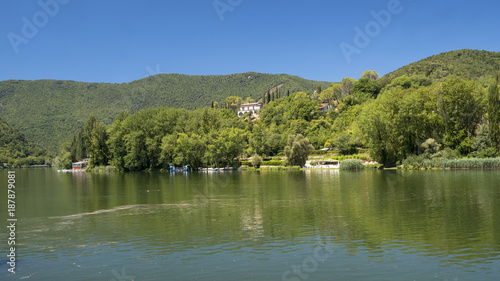 Lake of Piediluco (Umbria, Italy) at summer