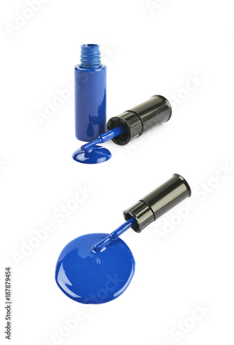Bottle of nail polish isolated