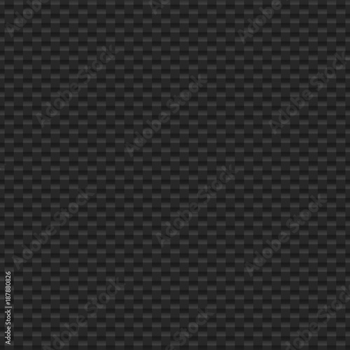 Vector carbon fiber texture. Black seamless pattern.