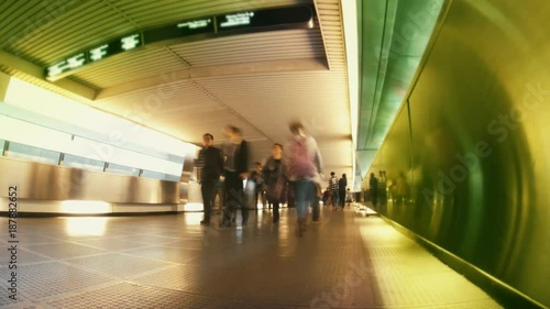 Time Lapse.The Evening Streets of Hong Kong. 