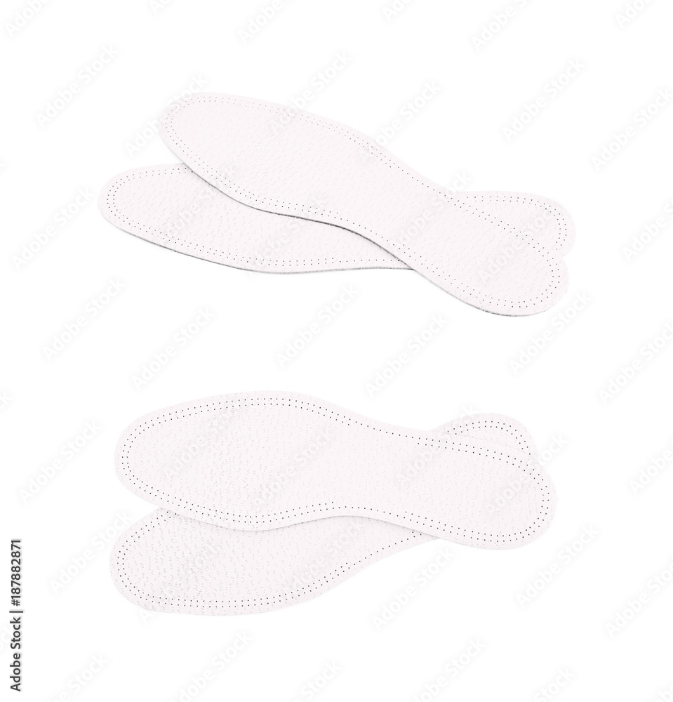 Pair of shoe insoles isolated Pair of shoe insoles isolated