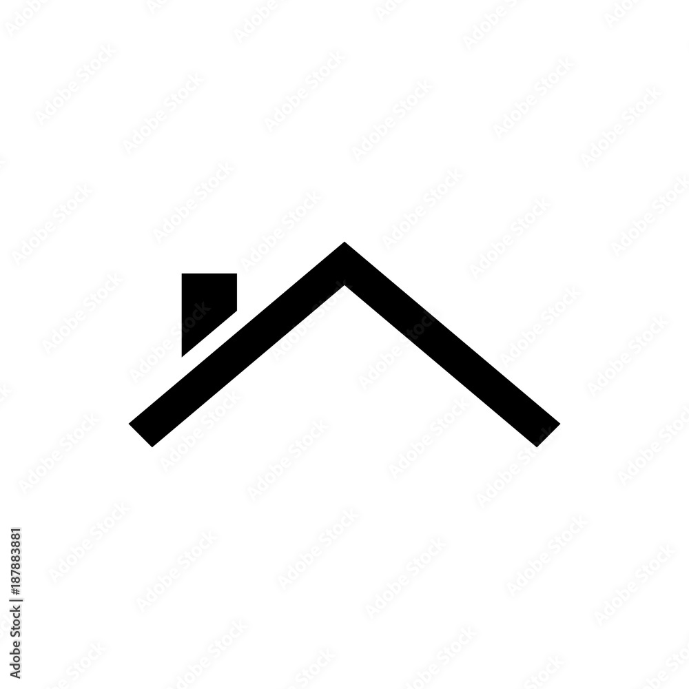 Roof house vector icon