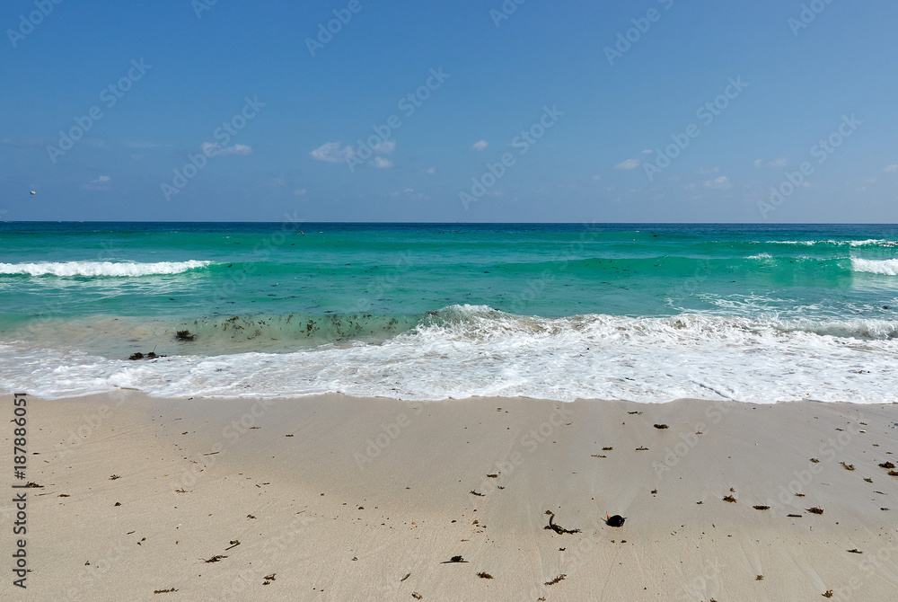 Sea waves and sand beach of Chaweng beach, Koh Samui Sea waves and sand beach of Chaweng beach, Koh Samui
