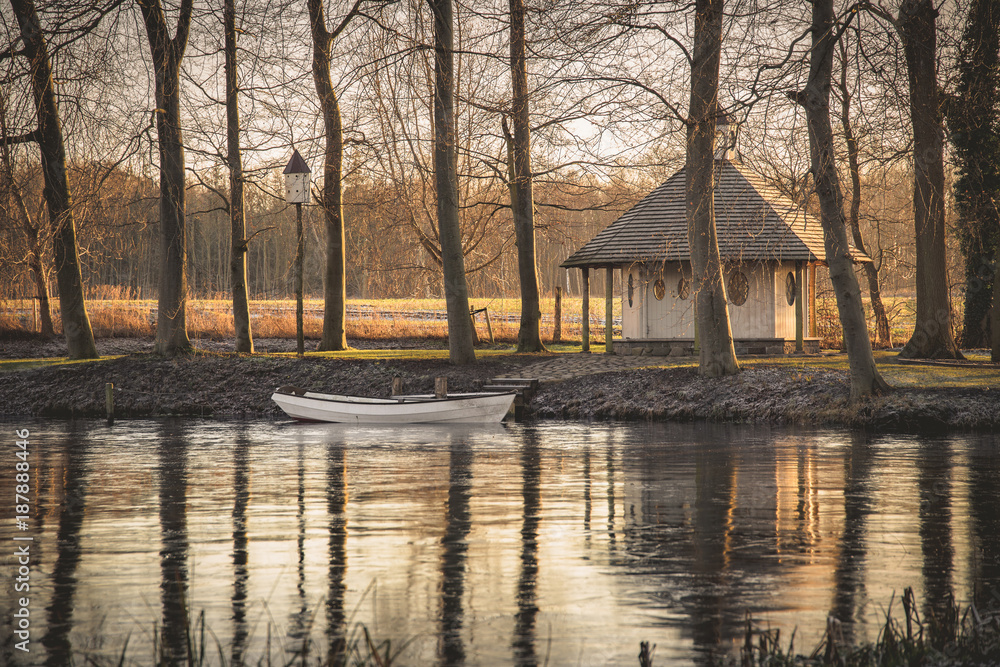 Fototapeta premium The romantic garden of Sanderumgaard in Denmark 