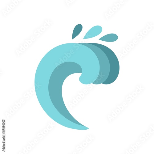 Twist wave icon, cartoon style