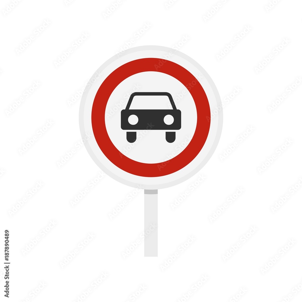 Movement of motor vehicles is forbidden icon