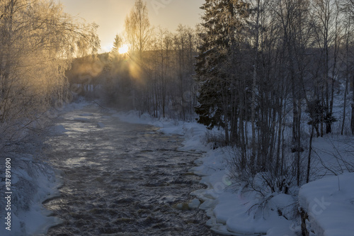 Stream in the winter. © Lars-Ove Jonsson