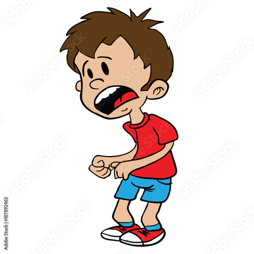 scared little boy