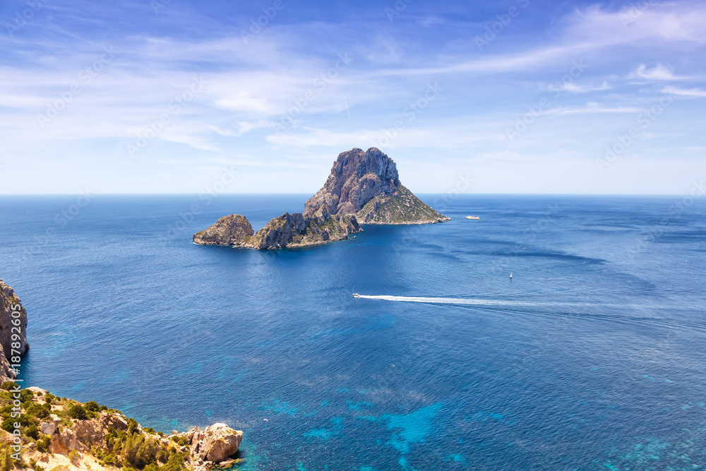 Es Vedra Felsen Insel Ibiza Spanien Reise Meer Boot Mittelmeer Urlaub Es Vedra Felsen Insel Ibiza Spanien Reise Meer Boot Mittelmeer Urlaub