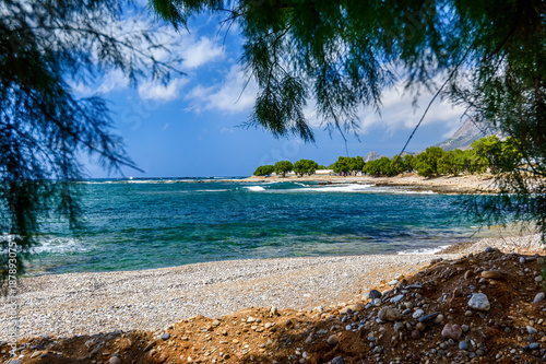 Falasarna beach landscape, Crete island, Greece © Kateryna