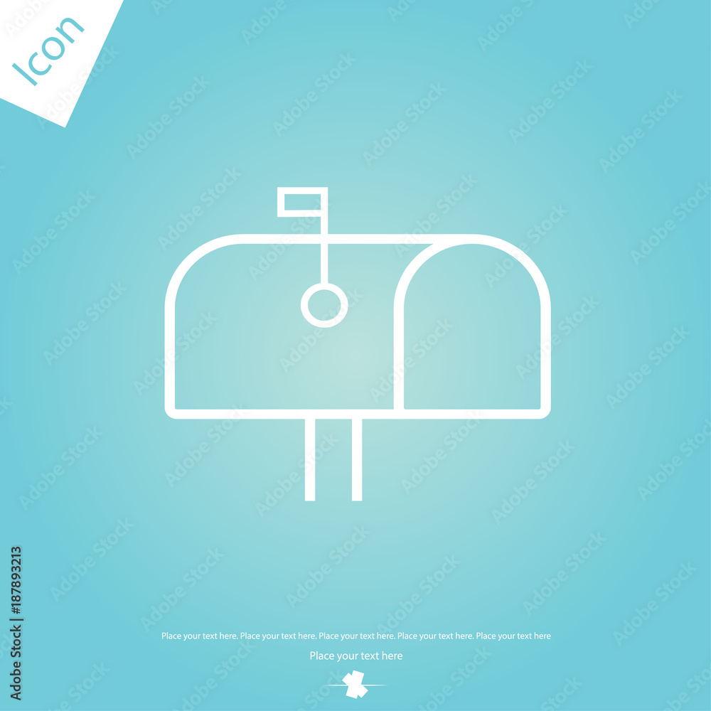 Mail box line icon Mail box line icon