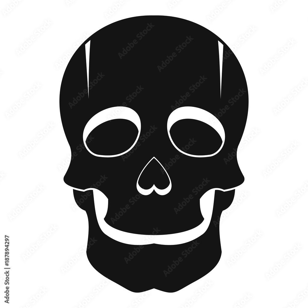 Singer mask icon, simple style