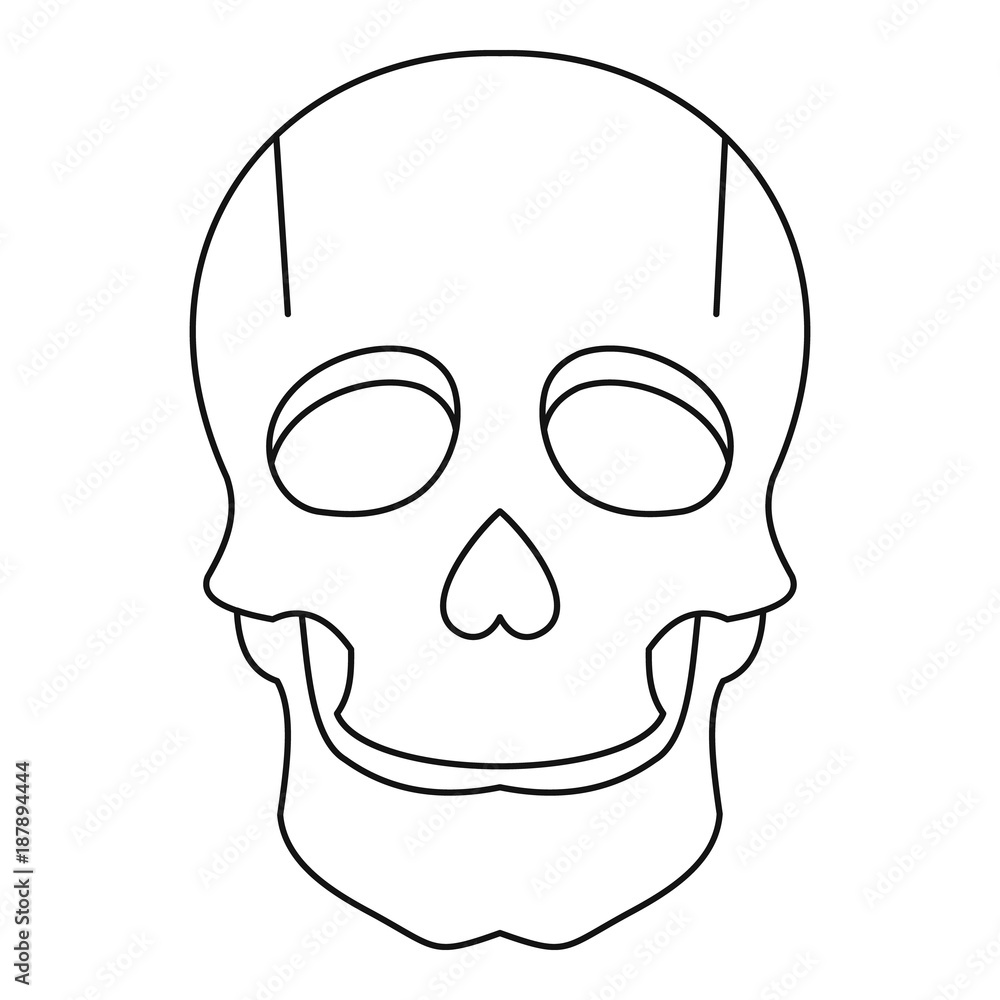 Singer mask icon, outline style Singer mask icon, outline style