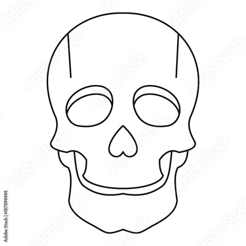 Singer mask icon, outline style